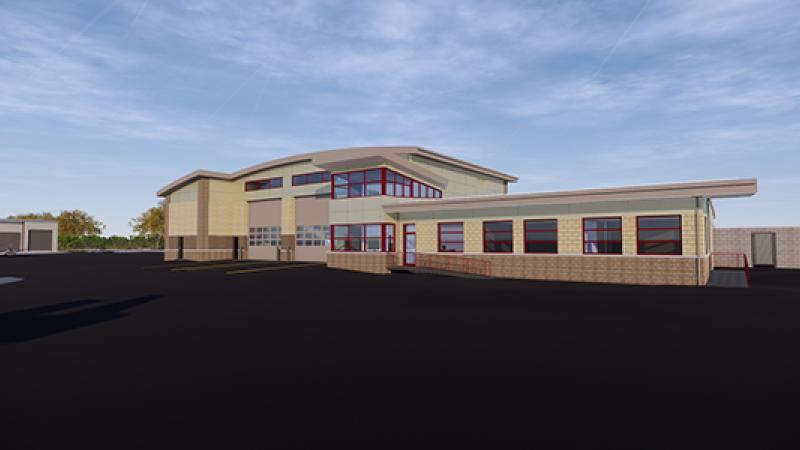 Rendering of new ARFF Station