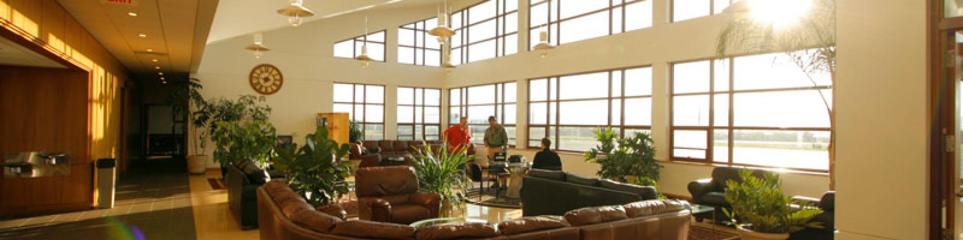 Aviation Center lobby